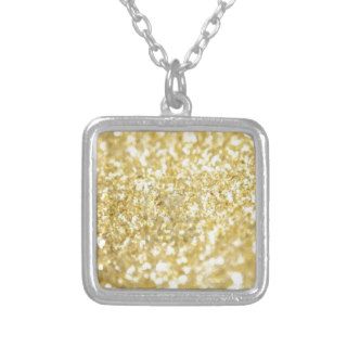 Gold Glitter Custom Necklace