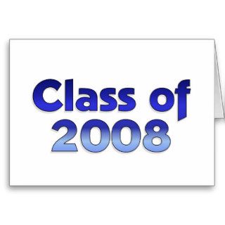 Class of 2008   Blue Card