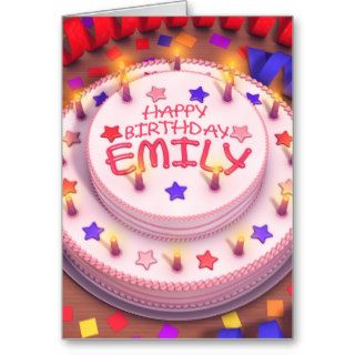 Emily's Birthday Cake Cards