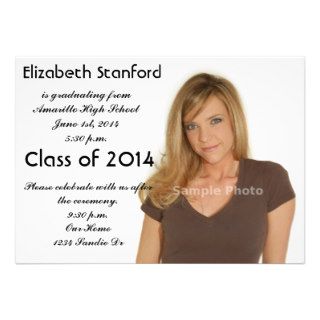2014 Photo Graduation Invitation