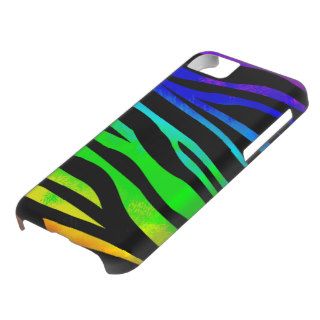 Rainbow Zebra Print Case For iPhone 5C