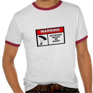 Skydiving label "ringer" style shirt