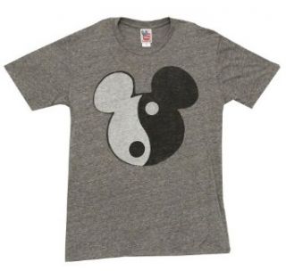 Mickey Mouse Ying Yang Mens Grey Shirt Clothing