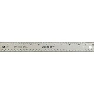 Westcott Stainless Steel Rulers with Non Slip Cork Base  Make More Happen at