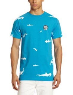 ROOK Men's Swimming With Sharks, Teal, Small at  Mens Clothing store