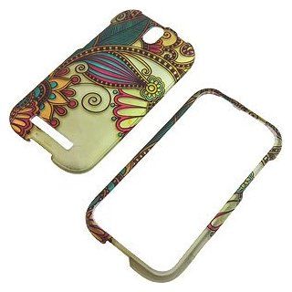Antique Flower Protector Case for HTC One SV Cell Phones & Accessories