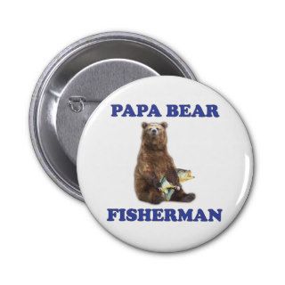 Fishing Papa Bear Pin
