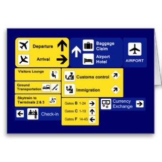 Airport Signs Card