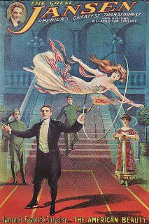 THE GREAT JANSEN MAGICIAN MAGIC THE AMERICAN BEAUTY GIRL VINTAGE POSTER CANVAS REPRO   Prints