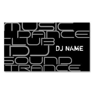 DJ Profile Card Business Card Templates