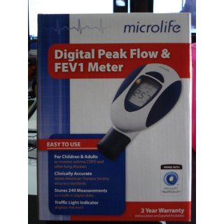 Microlife PF 100 Peak Flow Meter for Spirometry with FEV1 Health & Personal Care
