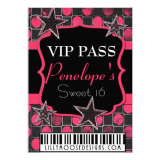 VIP Pass Sweet 16 Invitation