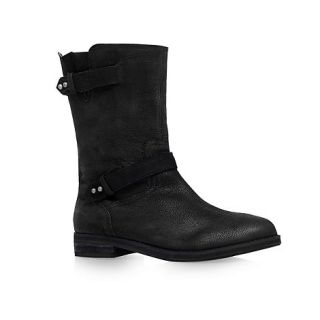 Carvela Black Tanya flat calf boots