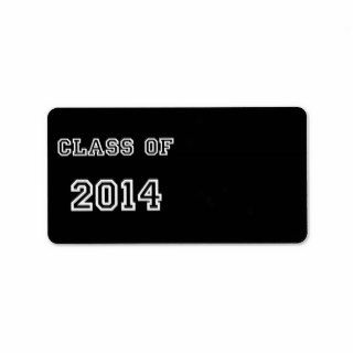 Class of 2014   Customized Graduation Template Labels