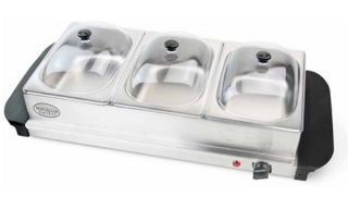 Nostalgia Electrics BCD 332 3 Station Buffet Server & Warming Tray   Food Warmers