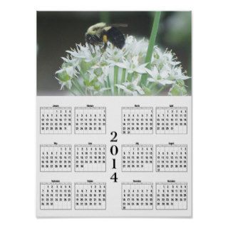 2014 Bumblebee Calendar Print