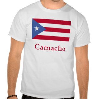 Camacho Puerto Rican Flag T Shirts