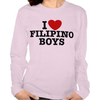 I Love Filipino Boys Shirts