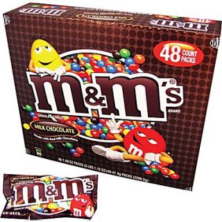 M&Ms Milk Chocolate Candies, 1.69 oz. Bags, 48 Bags/Box  Make More Happen at
