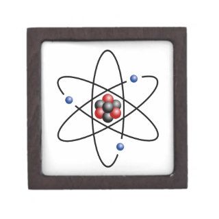 Lithium Atom Chemical Element Li Atomic Number 3 Premium Keepsake Boxes