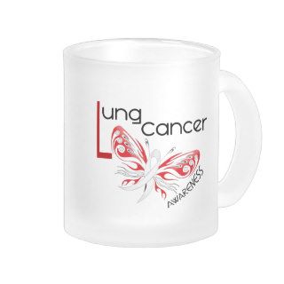 Lung Cancer BUTTERFLY 3.1 Coffee Mugs