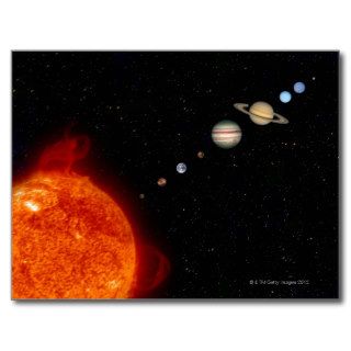 The Solar System 2 Post Cards