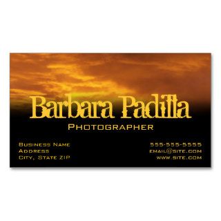 Golden Clouds Profile Card Business Card