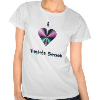 Virginia Beach    Purple & Turquoise Tee Shirts