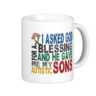 Blessing 5 SONS Autism T Shirts & Apparel Mugs
