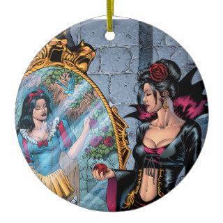 Grimm Fairy Tales #7 Snow White, Evil Queen Mirror Ornaments