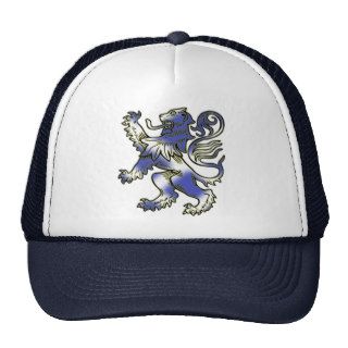 Lion Rampant stylised with Scottish Flag. Mesh Hat