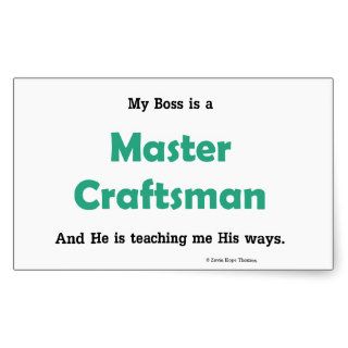 master craftsman rectangle stickers