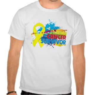 Splash of Color   Testicular Cancer Survivor Tee Shirts