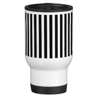 Black White Stripes Pattern Straight Lines Zebra Mug