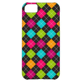 Colorful Argyle Pattern Design iPhone 5C Covers