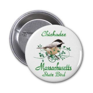 Chickadee Massachusetts State Bird Pin