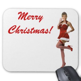Sexy Palin Christmas(t shirt, xmas cards, buttons) Mousepads