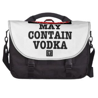 Warning May Contain Vodka Laptop Bags