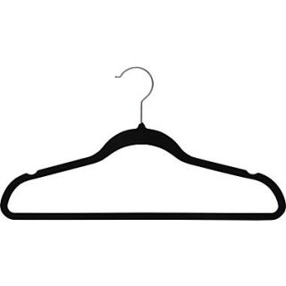 Slim Profile Velvet Hanger w/ Steel Swivel Hook, 100/Pack  Make More Happen at