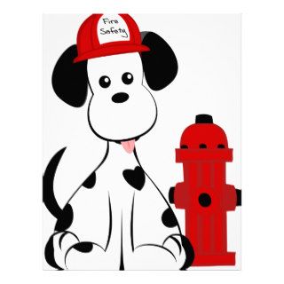 Dalmatian Fire Dog Customized Letterhead