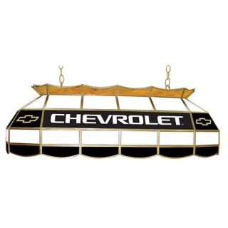 Chevy Bow Tie Stained Glass Tiffany Pool Table Light   40W in.   GM4000CH   Pool Table Lights