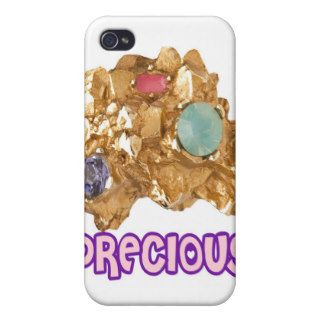 PRECIOUS   Jeweled Gold Nugget Cases For iPhone 4