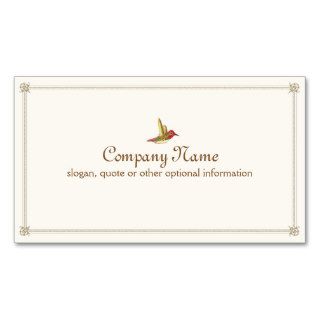 Hummingbird French Inspired Vintage Business Card