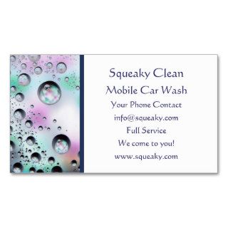 Bubbles Car Wash Business Card Template