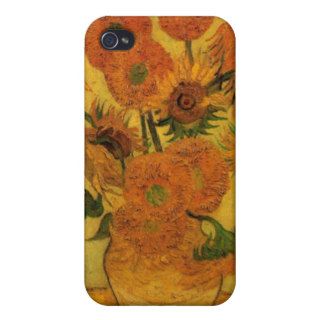 Van Gogh; Still Life Vase with 15 Sunflowers iPhone 4 Cover