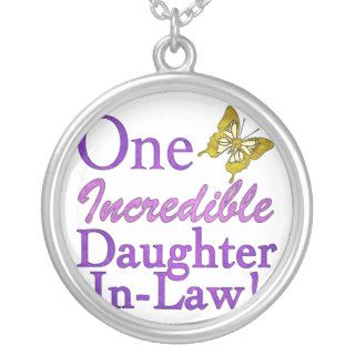 One Incredible Daughter In Law Personalized Necklace