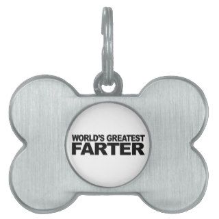 World's Greatest Farter Pet Name Tag