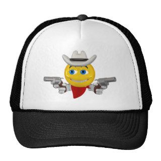 Smiley Emoticon Cowboy (C) Hats