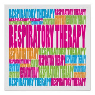 Colorful Respiratory Therapy Posters