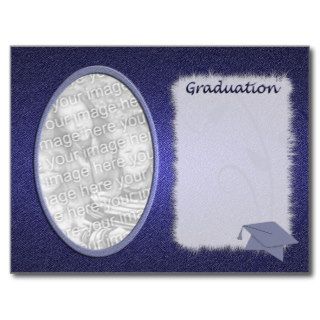 Denim Graduation Photo Announcement Post Cards